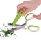 UK Seller | 5 Blade HERB Scissors | Stainless Steel HERB Shears | Comfort Grip & Cleaning Comb Cover Included
