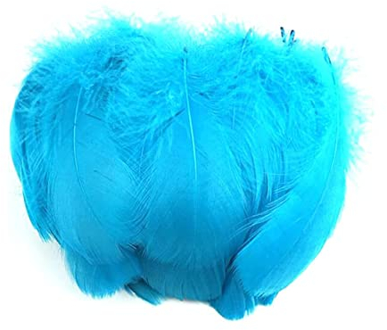 TYEQWT Federn zum Basteln, 400 Stück Bastelfedern, Federn Deko, Federn Groß, Basteln Federn Zubehör für Karneval Fasching Deko, DIY Ohrring, Hochzeit, Traumfänger, Kopfschmucksfedern, Schulhandwerk