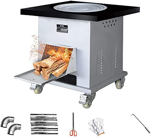 MNSSRN Horno De Combustión Móvil, Calentador De Leña De Camping,40cm