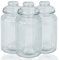 ZENO Airtight Glass Jars Vintage - Set of 3 | Traditional Sweet Jar Storage Containers | Preserving Kitchen Jars | Ideal for Tea, Coffee & Sweets | 950ml