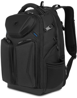SwissGear The Gamer Elite-Gaming Laptop Bag, Black/Blue, 19.5 Inch
