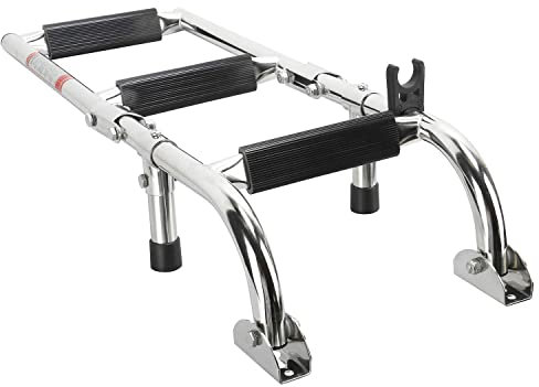 ZALTAS Scaletta Telescopica Per Barca a 3 Gradini Scaletta Marina In Acciaio Inossidabile Scaletta Per Pontile Scaletta Marina Scaletta Telescopica Con Gradino Antis 3 Step