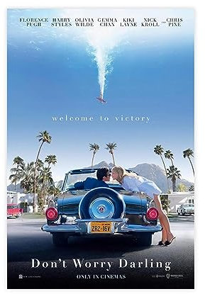 Filmposter Don't Worry Darling, 1 Leinwand-Poster, Schlafzimmer, Dekoration, Sport, Landschaft, Büro, Raumdekoration, Geschenk, ungerahmt, 30 x 45 cm