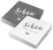 itenga Servietten Schön dass du da bist 30 x 30cm 3-lagig 40 Stück für Kommunion Konfirmation Hochzeit Taufe und andere Feiern (MixPack - 20x Grau und 20x Weiß)