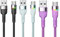 YSJJZRL 1M câble Micro USB LED tressé 2.4A données de Charge Rapide câble Micro USB pour Samsung S6 S5 S7 Edge etc. (3 Paquets)
