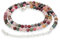Lebensquelle Plus Bunter Turmalin Kugelkette | Ø 4mm Kugeln mit 925er Verschluss | Edelsteine Kette 45cm lang