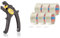 JOKARI 20050 Abisolierzange Super 4 plus, Schwarz, 1 Stück & tesapack 64014 im 6er Pack - Geräuscharmes Paketklebeband zum Verpacken von Paketen und Versandschachteln - transparent - 6 Rollen je 66 m