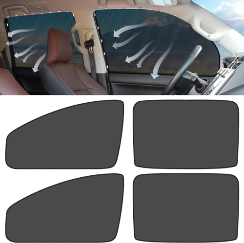 ZATOOTO Sonnenschutz Auto Baby, Magnetisch für Seitenscheiben, Fenster Verdunkelung, Kinder UV-Schutz, 4 Stück
