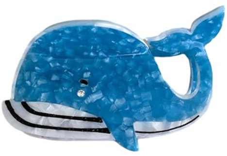 Eleganti Fermagli per Capelli a Forma di Balena, Animali Marini, Antiscivolo, Carini, Forti - Strumento per lo Styling dei Capelli Sottili