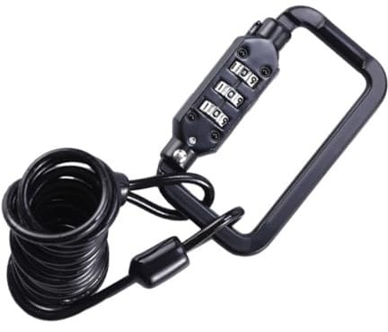 BESPORTBLE Zinklegierung Helm Schloss Fahrradhelm Schloss Mit Und Tragbar Geeignet Für Verschiedene Helmmodelle Für Radfahrer Und Motorradfahrer