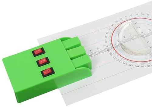 MinnowXY Juego de fuente de luz láser paralela de tres vías, fuente láser de tres canales, herramienta de experimento de física óptica para estudiantes junior, plástico ABS