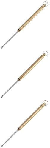 Anneome 3pièces Outil De Nettoyage Des Oreilles De Portable Curette Réutilisable Pour Cérumen Avec Porte-clés Facile à Transporter Nettoyer