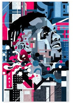 WANGCYJS Ansu Fati Poster, Fußballbild, Leinwand, Poster, Schlafzimmer, Dekoration, Landschaft, Büro, Raumdekoration, Geschenk, Unrahmen: 40 x 60 cm