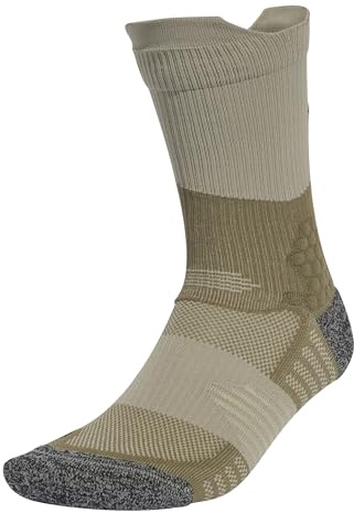 adidas Unisex RUNxBOOST Sock 1PP, Olive Strata/Silver Pebble/Carbon, 6.5-8