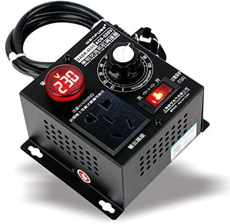 Régulateur de tension Pixelure - Interrupteur variateur CA 220 V 9 A 4000 W - Régulateur de tension - Ventilateur - Régulateur de vitesse