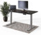 DESKSPACE PRO Plus Elektrisch höhenverstellbarer Schreibtisch - Ergonomischer Stehpult mit Memoryfunktion Kollisionschutz (Graues Gestell, Schwarze Tischplatte, 160 x 80 cm)