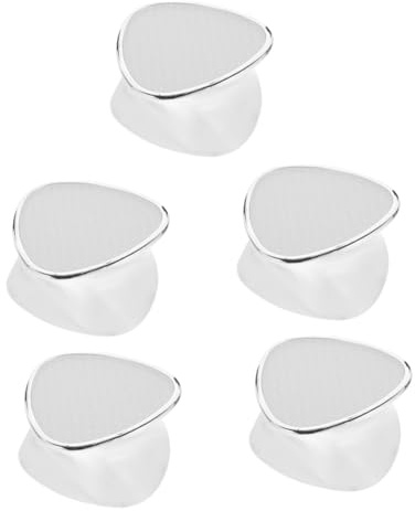 FRCOLOR 5 Stück - Fußfeile Elektrisch Fuß Raspel Sofortiger Nagelhautentferner Maisentferner Pflege Peeling Tot Fußschrubber Zum Entfernen Abgestorbener Haut Abs Silver