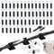 MHwan Kabelhalter Selbstklebend, 50 Stück Starke Klettverschluss Kabel Organizer, 3,5 cm Verstellbare Breite Innen, Multifunktional und wiederverwendbar, weich und kollisionssicher