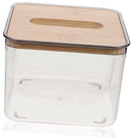 PartyKindom Box Serviettenbox Taschentuchhalter Für Dekoration Schmuckkiste Toilettenpapier Aufbewahrungsbehälter Rechteckig Klar Karton Tisch Kleine Behälter Mit Deckel