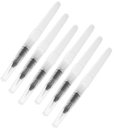 BATHVEVE 6stücke Teiliges Wasserfarben Pinselset Wasserpinsel Mit Flexiblen Spitzen Für Aquarellmalerei Geeignet Für Künstler Und Hobbyisten Optimal Für Wasserlösliche Stifte Und