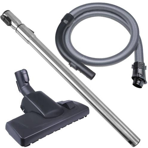 PRIMEBAG Schlauch Rohr Bodendüse passend für Miele S4 S 4781 | inkl. Griff; Cat Dog 4000, EcoLine, Premium-Edition, Facination, 4581, 4561, 4261 uvm, starke Saugleistung