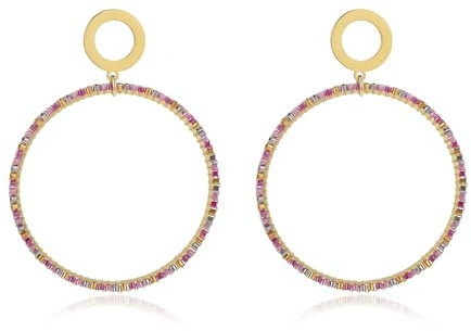 Boho Ohrringe Hängend Rocailles-Perlen Creolen Exquisite Statement Ohrringe Dame Somme Stockholm Style Schmuck