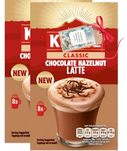 Coffee Bundle With Classic Chocolate Hazelnut Latte Flavoured Instant Coffee Mix 8x (2 Pack)