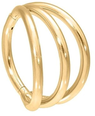 Wildcat Piercingringe - 3 Rings Clicker aus Chirurgenstahl 316L, Körperstelle: Ohr, Nase, Lippe, Bauchnabel