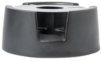 Carl Henkel Stövchen für Teekanne & Kaffeekanne | Teewärmer aus Porzellan mit Edelstahlplatte | Tee Warmhalter inkl. Rutschfester Silikonfüße | Stövchen Porzellan Ø 14 cm