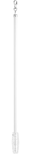 Luxshiny Baguette de Poignée de Rideau en Métal Anti-Corrosion, Tige de Traction pour Tringles à Rideaux Simples, Ouvre-Store Pratique pour Usage Domestique
