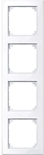 Merten 478425 M-SMART-Rahmen, 4fach, aktivweiß glänzend