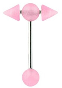 Trend Agent Stab mit Slave-Spitzen UV-aktiv pink