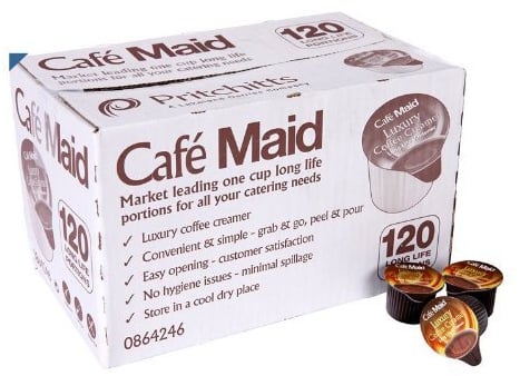 120 Café Maid Luxury Coffee Creamer Long Life Individual Portions