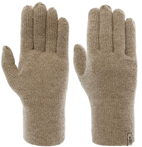 Roeckl Pure Cashmere Handschuhe Kaschmirhandschuhe Fingerhandschuhe Damenhandschuhe Wollhandschuhe (One Size - beige)