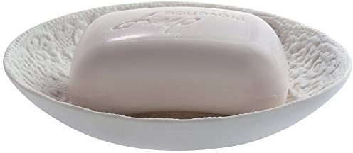 MSV Porte Savon Porcelaine Cosy Blanc Spirella