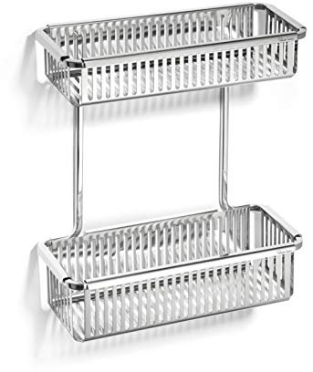 Robert Welch Burford Shower Basket Double. Made from stainless steel. EASY CLEAN.