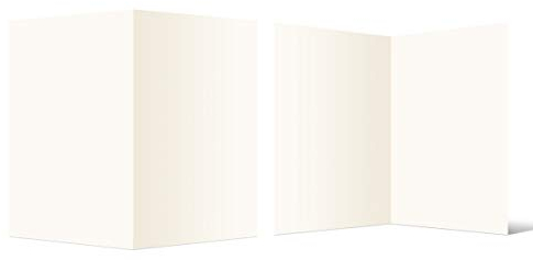 100 Blanko Klappkarten hoch DIN A6 148 x 105 mm Naturpapier 300 g/qm Set Papier wählbar