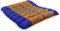 livasia Sitzkissen Stuhlauflage klein - 35x35x4,5cm - Bodenkissen gesteppt Indoor/Outdoor, Meditationskissen Yogakissen, Stuhlauflage Palettenmöbel, Steppkissen für Stuhl und Bank (Blau/Gelb)