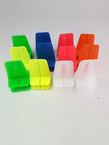 Cyclaire Brick Line Blocks (Pack of 12, Choice of Colours), line Blocks to Help Straight Brick Laying, Made in UK, Posted Quickly. (Blue)