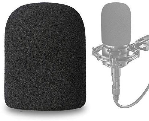 SUNMON AT2035 Windscreen Cover - Perfect Mic Pop Filter Foam Cover for Audio Technica AT2035 Microphone into Clean Sounding