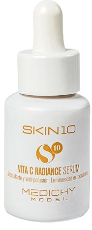 MEDICHY MODEL - Skin10 Vita C Radiance Serum - Leuchtkraft und Verjüngung - Anti-Verschmutzungs- und Antioxidans-Formel mit Vitamin C - Strahlende und ebenmäßige Haut - 30 ml