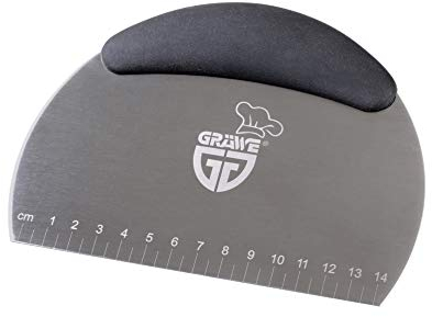 GRÄWE Teigschaber Edelstahl 18/0, 14 cm