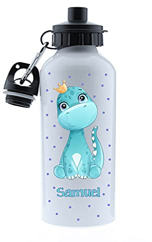 Kembilove Botella agua niños personalizada – Cantimplora Infantil Personalizada – Botella – Botella agua niños acero inoxidable infantil – Botella Unicornio niña Dinosaurio