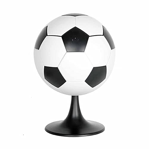 HXFENA Basura Bote de Bote de Basura,Inducción Inteligente Basura Bote de Bote de Basura,Cubo de Almacenamiento Basura Forma de Futbol Apertura Retrasada Espesar/Como se mues