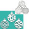 3 Stück Weihnachtsglocken-Stanzformen aus Metall, Weihnachtskugel-Rahmen, Stanzschablonen für DIY, Scrapbooking, Foto, dekorative Prägepapier-Stanzformen für Scrapbooking, Kartenherstellung