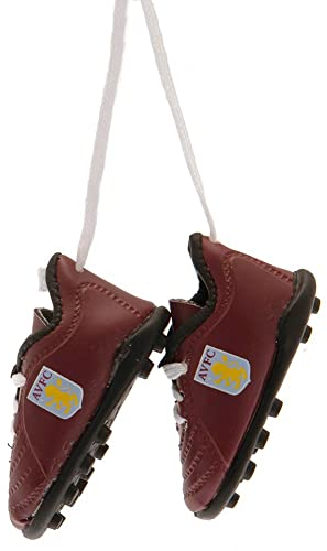 Aston Villa F.C. Mini Football Boots Official Merchandise,Approx 8cm x 3cm