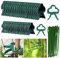 Mecctuck 90 Stück Pflanzenklammern,Pflanzenclips,Verstellbare 2 Größe Gartenpflanze Clips,Pflanzen Verbinder Werkzeug für Stabilisierung,Pflanzenclips mit 30 Pflanzenbindern(30 große + 30 kleine)