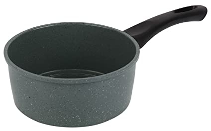 DALEMOOR By URBN-CHEF Carbon Steel Marble Grey Cooking Saucepans Millkpan (16cm)