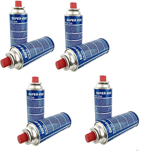 VALDI LED Cartucho Gas Pack X 8 para Hornillos, sopletes etc 227gramos bombona Mod b250
