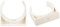 sourcing map 40mm Dia PPR U-Shaped Pipe Clamps Clips Fittings Hose Holder for Water Supply White 24 Pcs